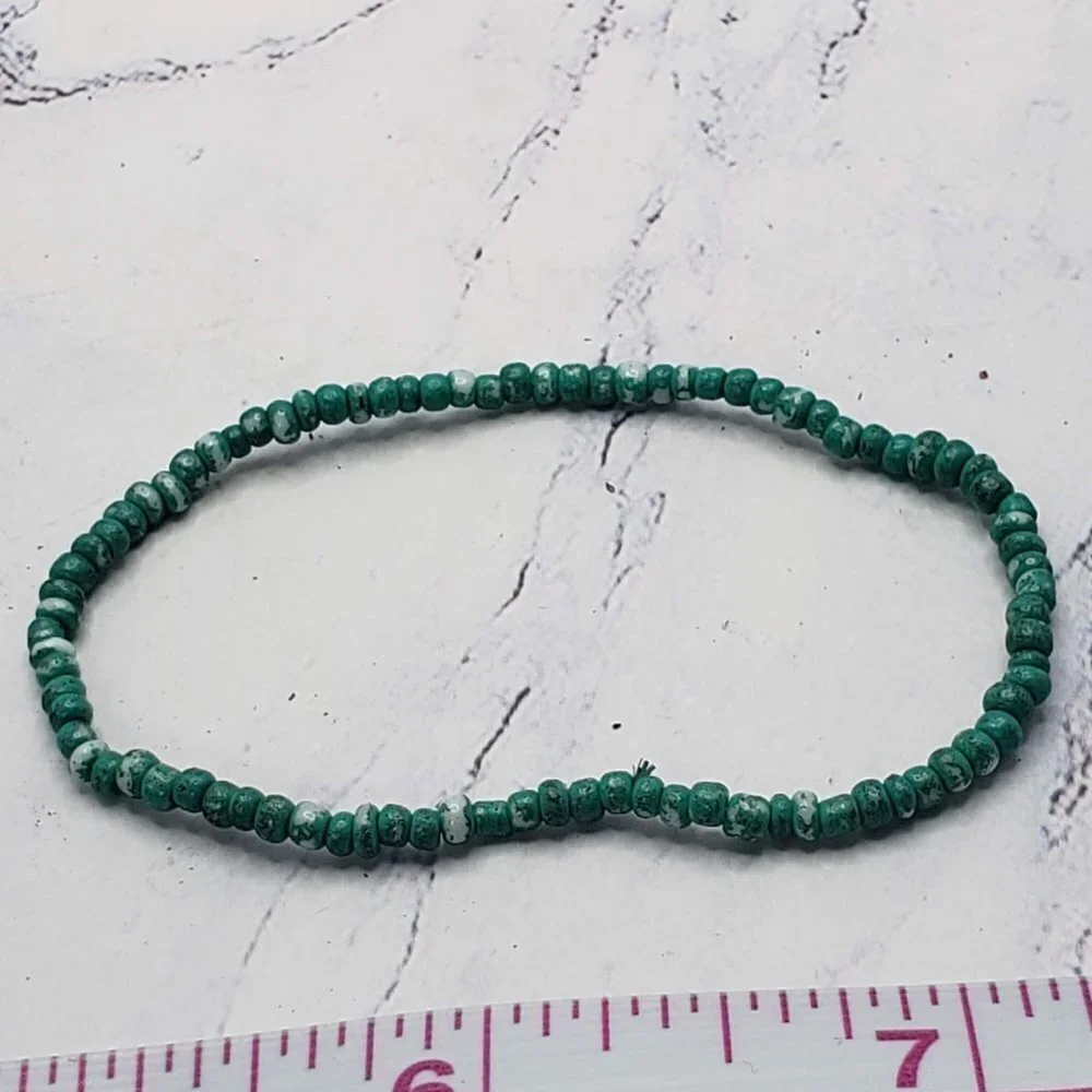 Lot of 8 Womans Vintage Metal Beaded Loop and Charm Bracelets